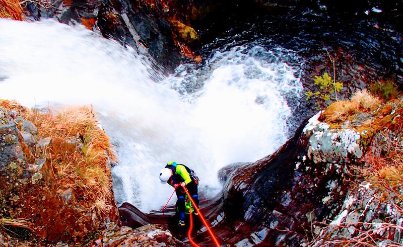 Laggan canyon abseil